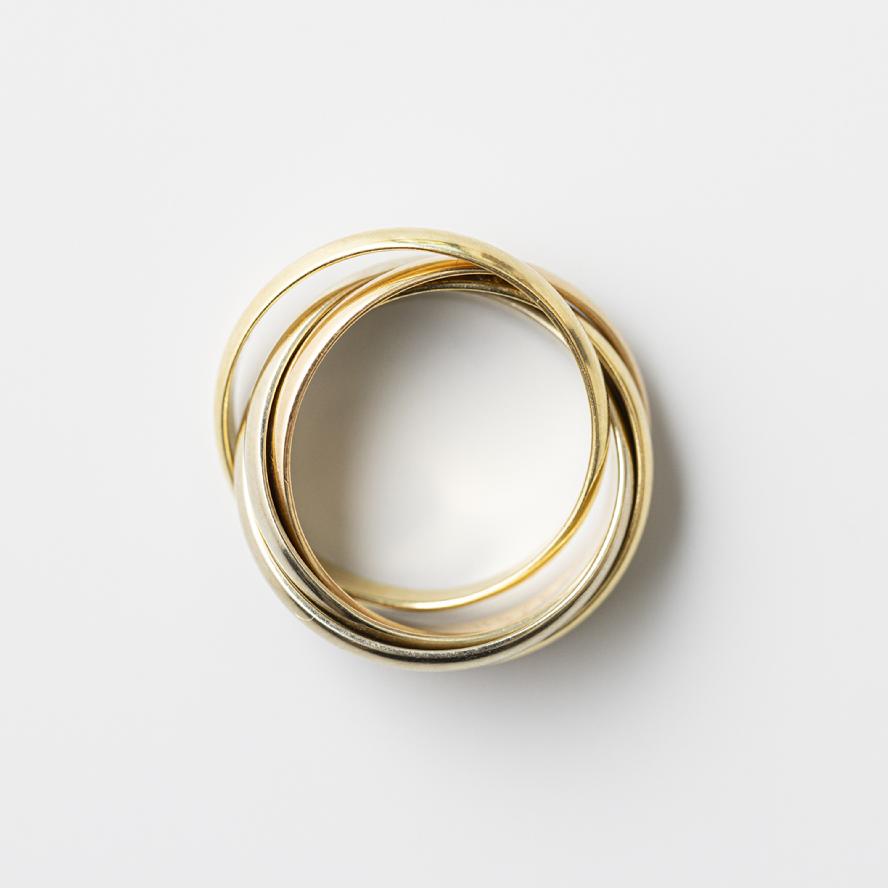 カルティエ トリニティ 5連 リング 18K ピンクゴールド, 18K