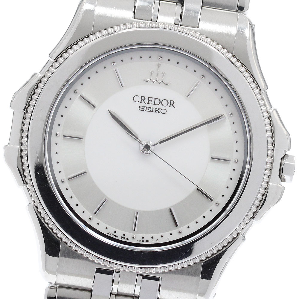 SEIKO クレドール　9581-5020 18KT ベゼル セイコー SEIKO 9581-6040/GCLC015 クレドール K18WGベゼル クォーツ