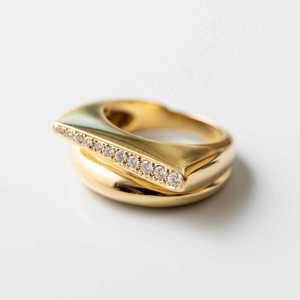 フレッド サクセス リング ダイヤモンド, 18K イエローゴールド | MOLTS