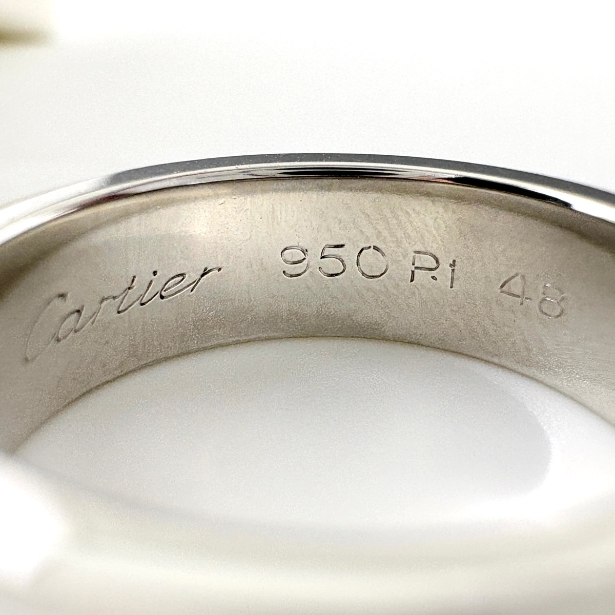 カルティエ CARTIER ラブ リング プラチナ 指輪 リング 8号 750 