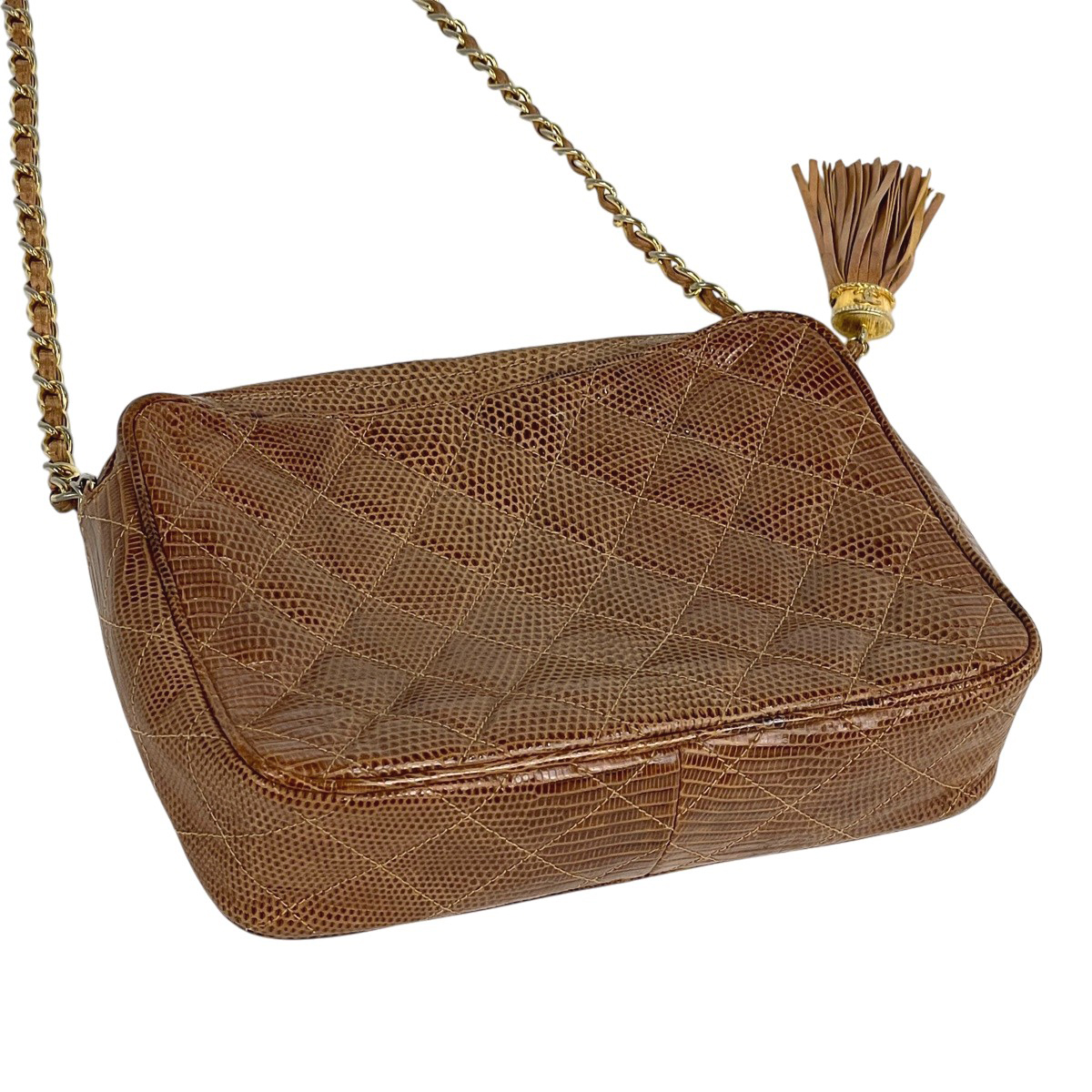 シャネル CHANEL ココマーク フリンジ チェーン ショルダーバッグ 