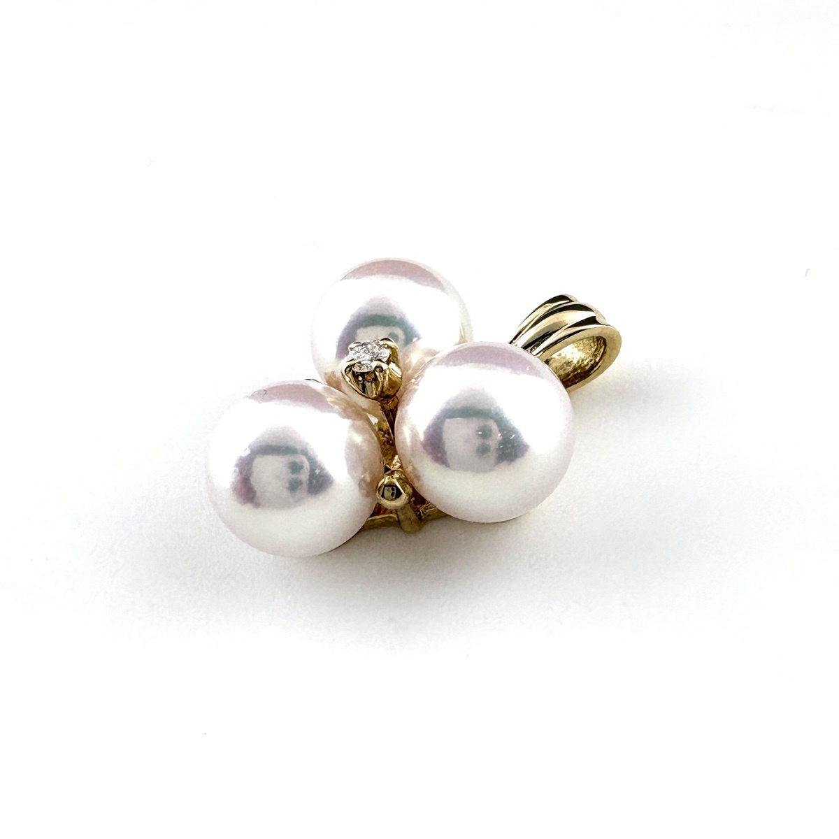 ミキモト MIKIMOTO パール ペンダントトップ YG イエローゴールド 