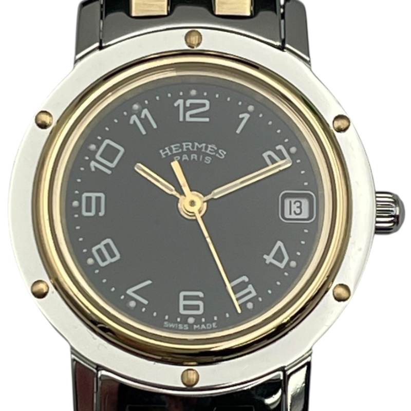 稼働 Hermes クリッパー 腕時計 ブラック CL4.220 967 稼働 Hermes クリッパー 腕時計 ブラック CL4.220 967 稼働 Hermes