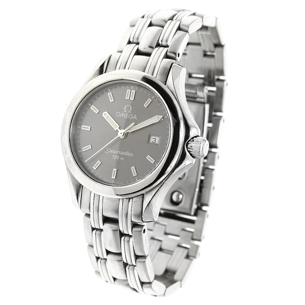 オメガ OMEGA 2571.80 シーマスター120 デイト クォーツ レディース _919192 OMEGA - オメガ OMEGA 2571.80 シーマスター120 デイト クォーツ
