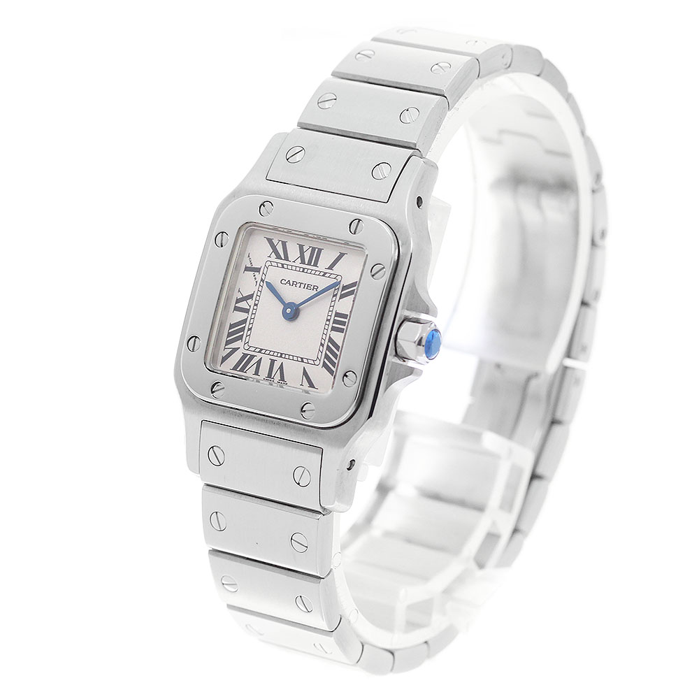 Cartier カルティエ サントスガルべSM SS/YG カルティエ CARTIER W20056D6 サントスガルベ SM クォーツ レディース