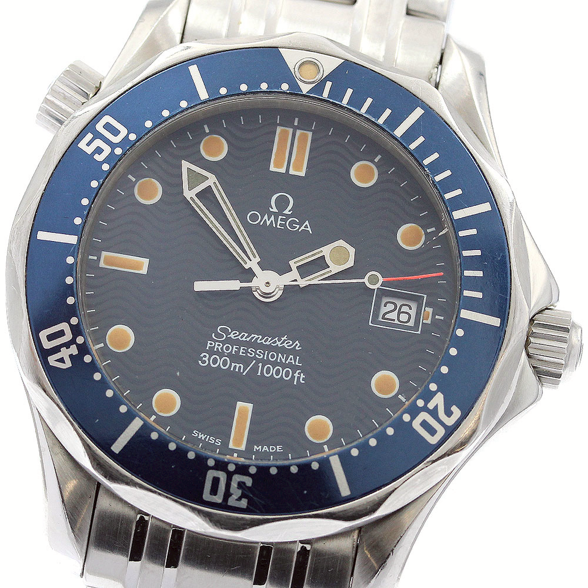 オメガ OMEGA 2561.80 シーマスター300 デイト クォーツ ボーイズ