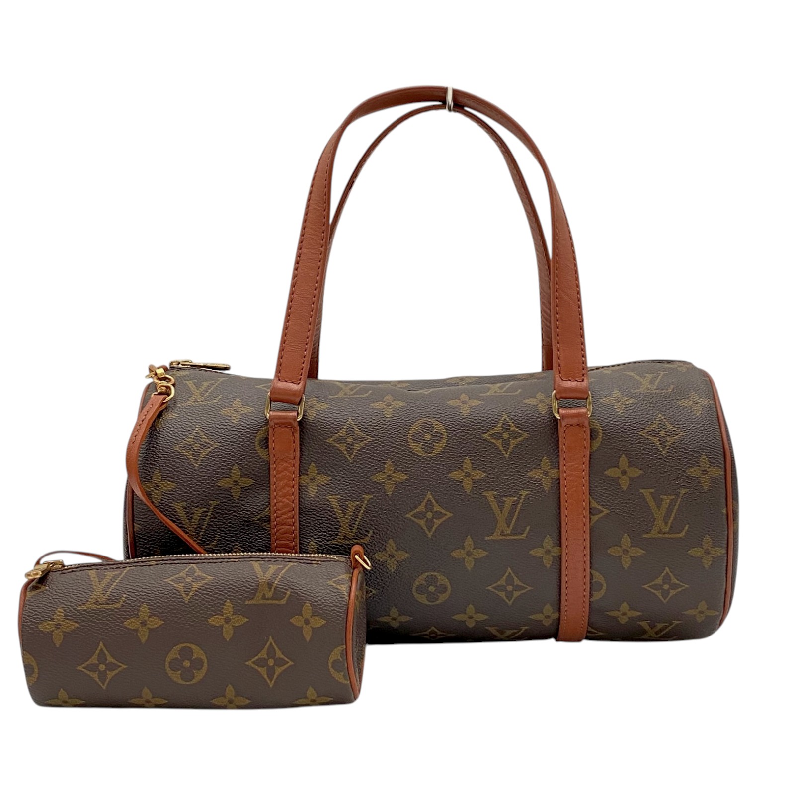 ルイ・ヴィトン Louis Vuitton パピヨン30 バレルバッグ 筒型 旧型 