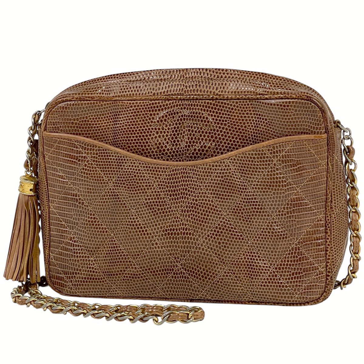 シャネル CHANEL ココマーク フリンジ チェーン ショルダーバッグ 