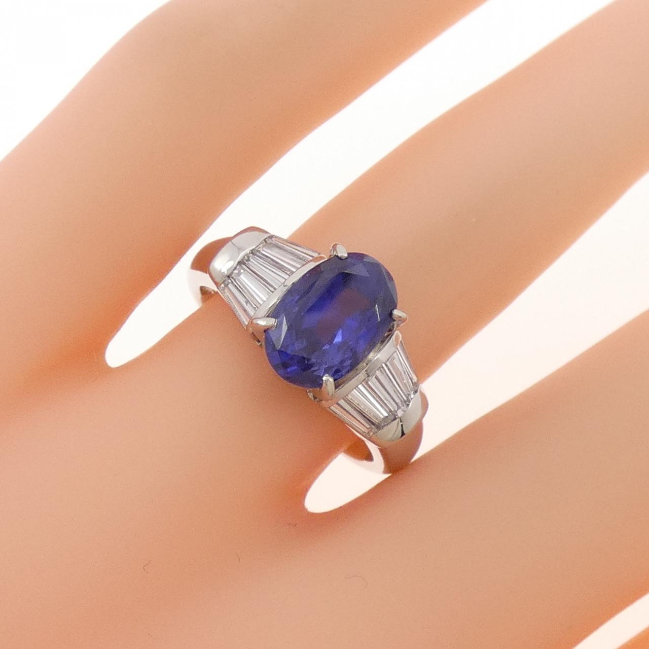 PT900 非加熱 サファイヤ リング 2.599CT - Used A (230-000-380-2174 