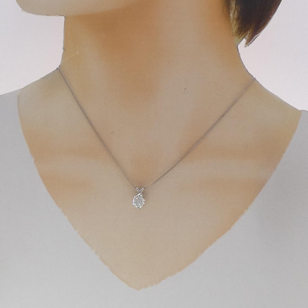 PT900/PT850 ダイヤモンド ネックレス 1.092CT G SI2 VG - Used A (270 