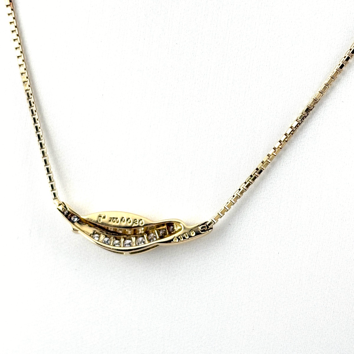 ポーラ POLA メレダイヤ デザインネックレス YG イエローゴールド