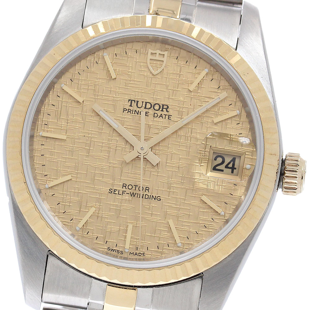 チュードル TUDOR 72033 プリンスオイスターデイト YGベゼル 10Pダイヤ 