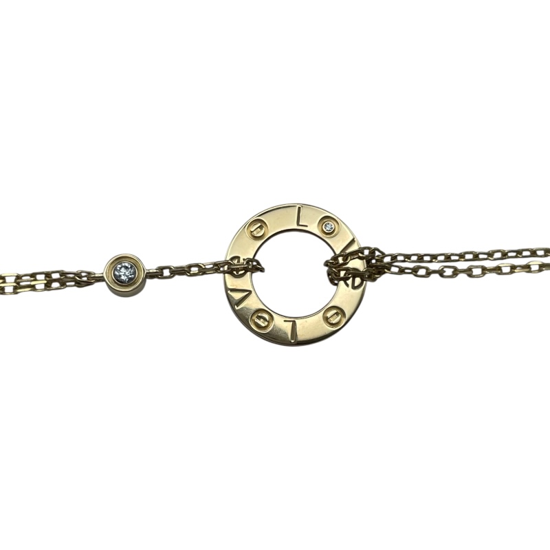 CARTIER カルティエ ブレスレット　ラブサークルブレス ゴールド カルティエ Cartier ラブサークル2Pダイヤブレス B6038300