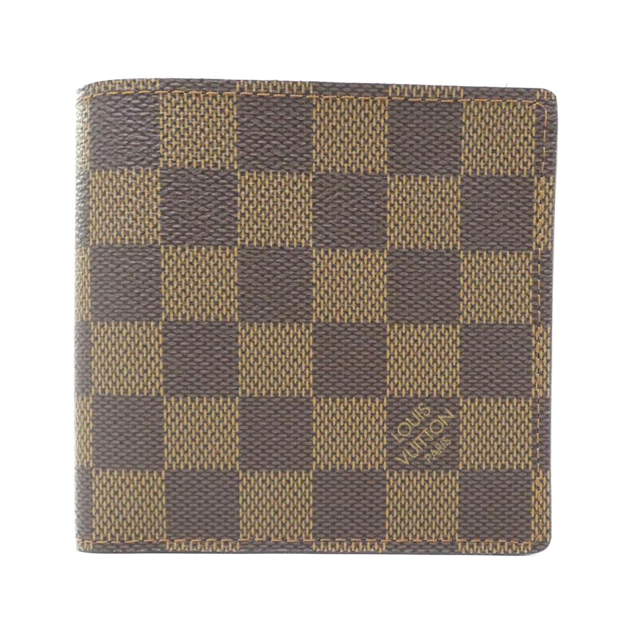 ■未使用■　ルイヴィトン ポルトフォイユ マルコ 2つ折り 財布 ダミエ ブラウン N61675 箱 【450112】7 ルイヴィトン ダミエ ポルトフォイユ マルコ N61675 財布 - Used A
