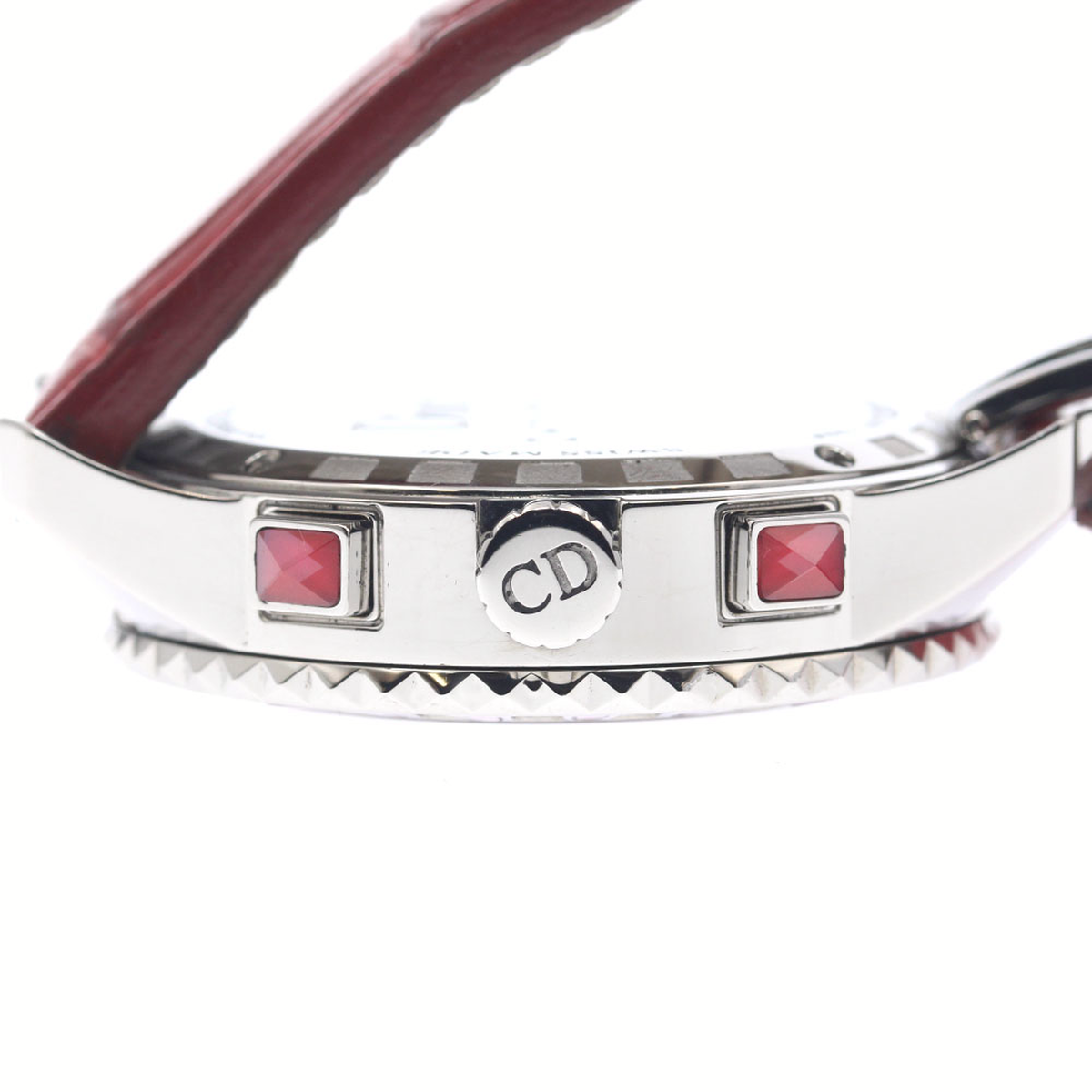 ディオール Dior CD11431B-V クリスタル ダイヤベゼル クロノグラフ