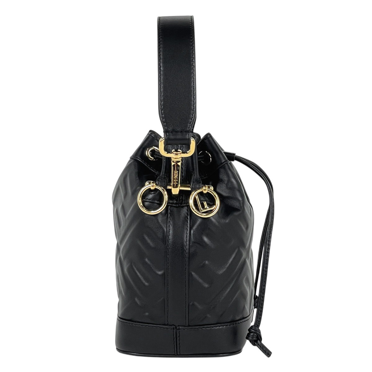 FENDI モントレゾール ミニ 12㎝ 2way ショルダーバッグ ズッカ 黒 フェンディ ショルダーバッグ モン トレゾール ミニ ズッカ柄
