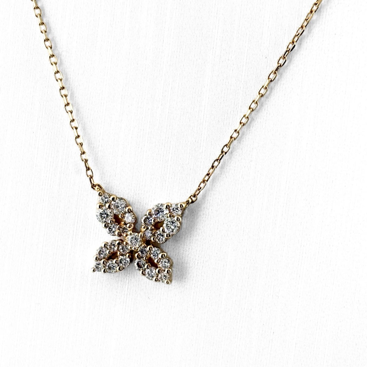 ヴァンドーム青山 VENDOME AOYAMA フラワーモチーフ ネックレス YG 