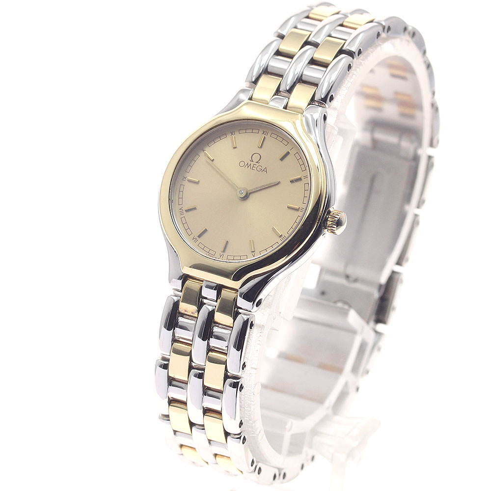 オメガ OMEGA デビル YGコンビ クォーツ レディース _954147 - Used C