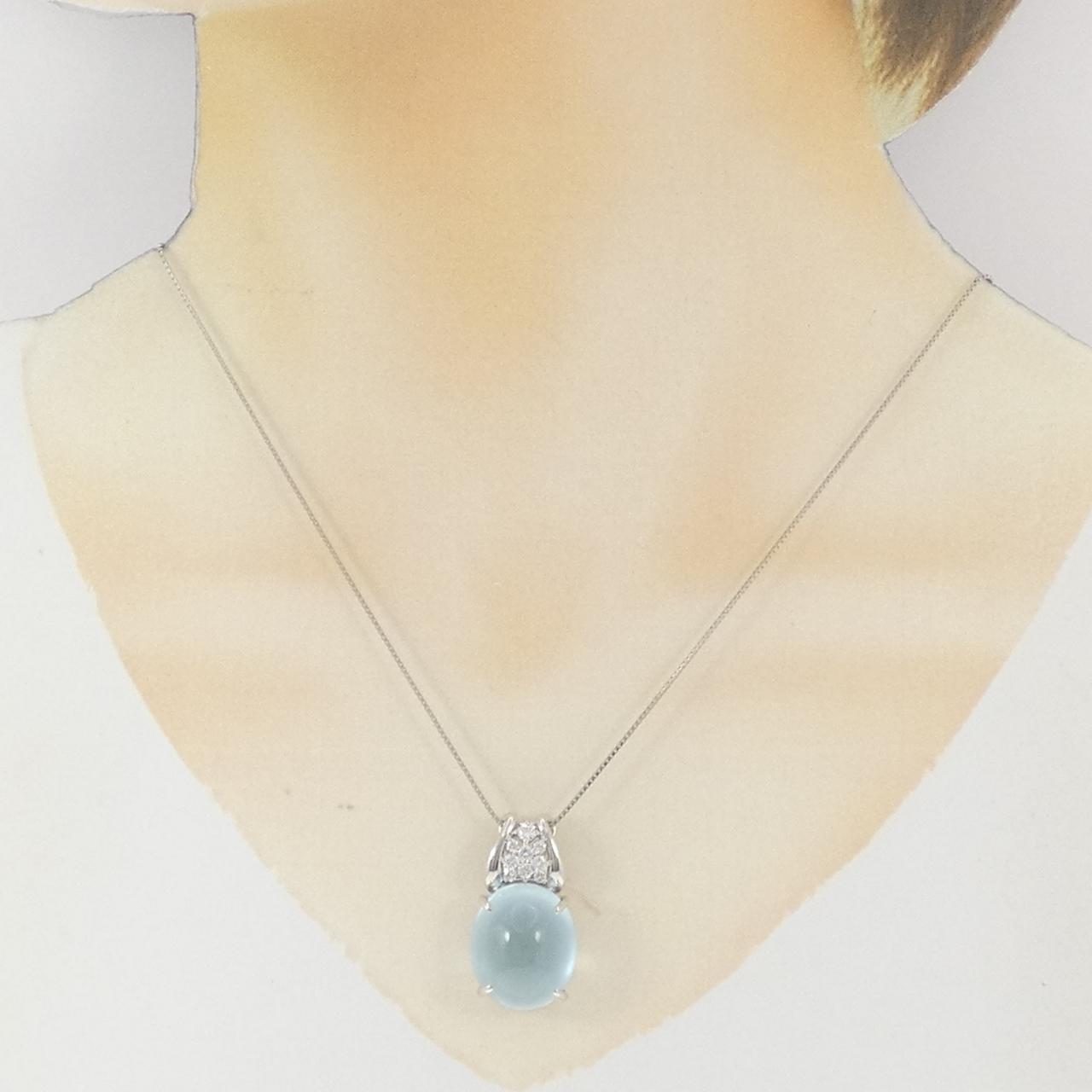 PT900/PT850 アクアマリン ネックレス 16.95CT - Used A (270-004-335