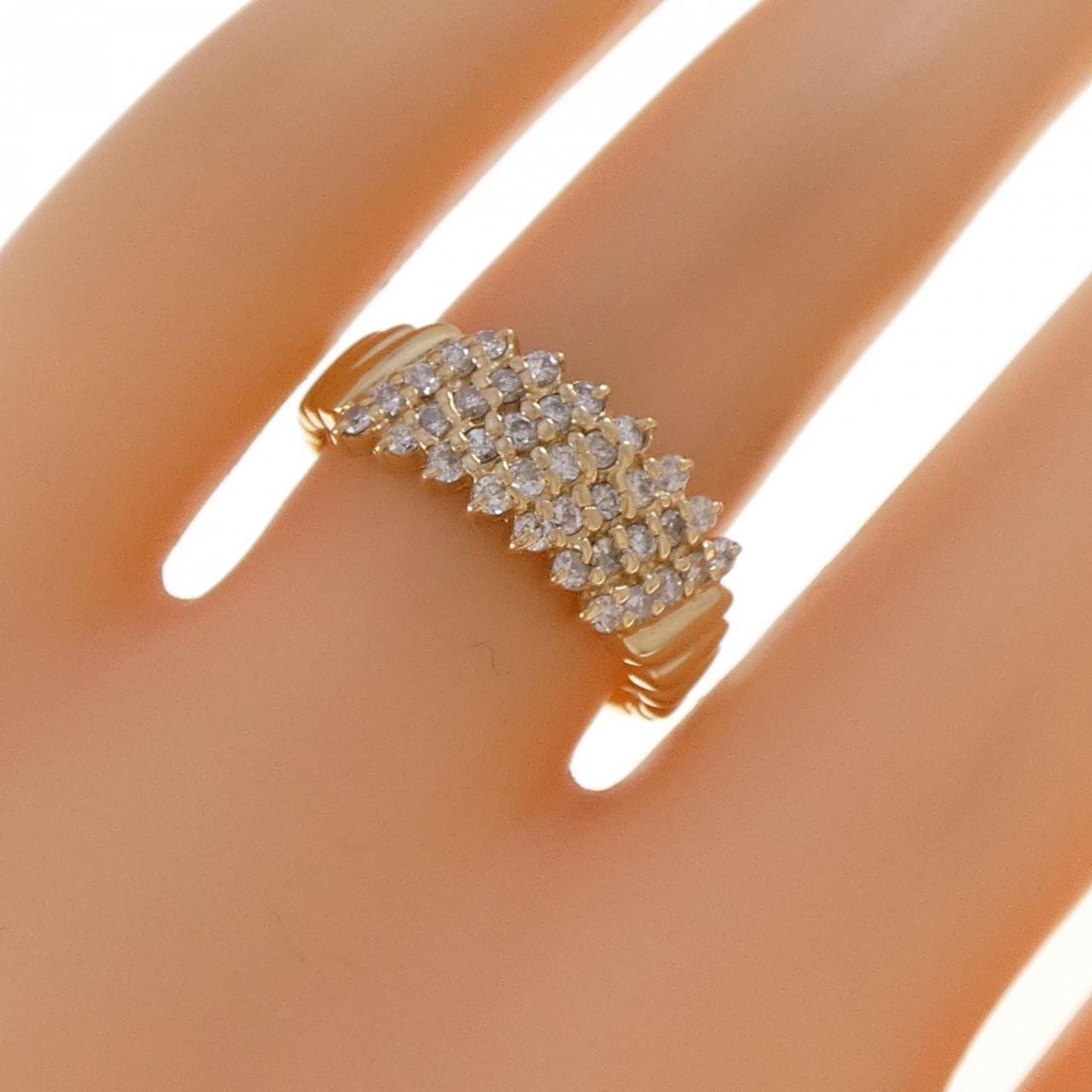 K18YG ダイヤモンド リング 0.44CT - Used B (230-000-125-8645) | MOLTS
