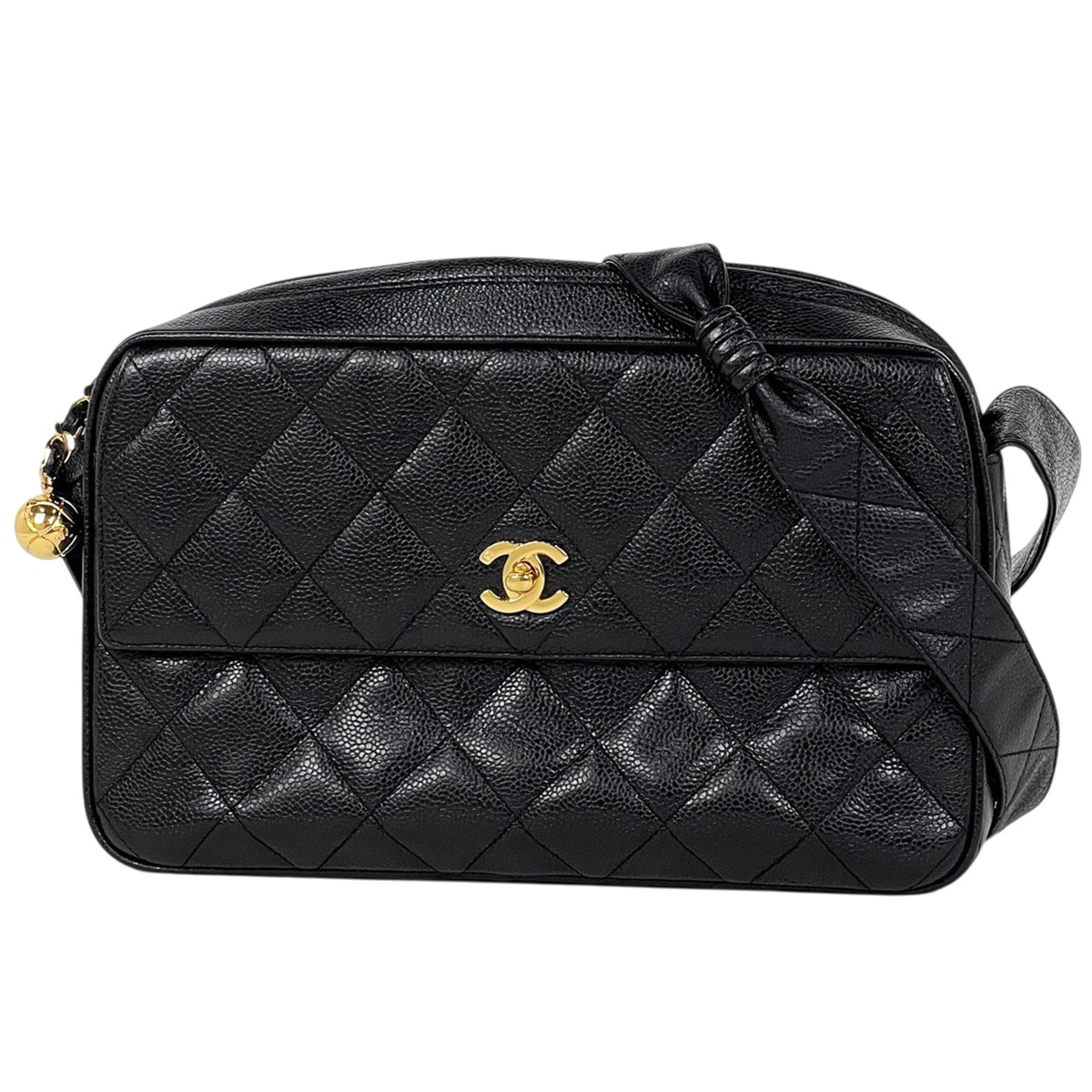 シャネル CHANEL ココマーク ショルダーバッグ マトラッセ キャビア 