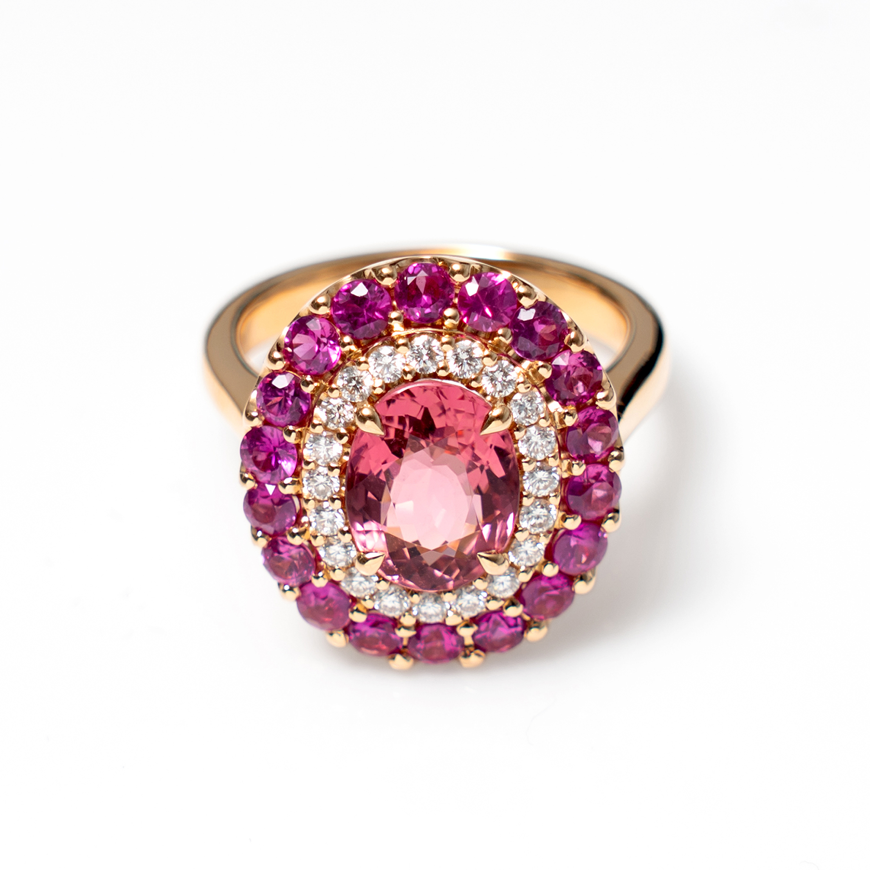 ピンクトルマリン１８kリング 11/28午後値上げ実施】 18K リング レディース 指輪 ピンク