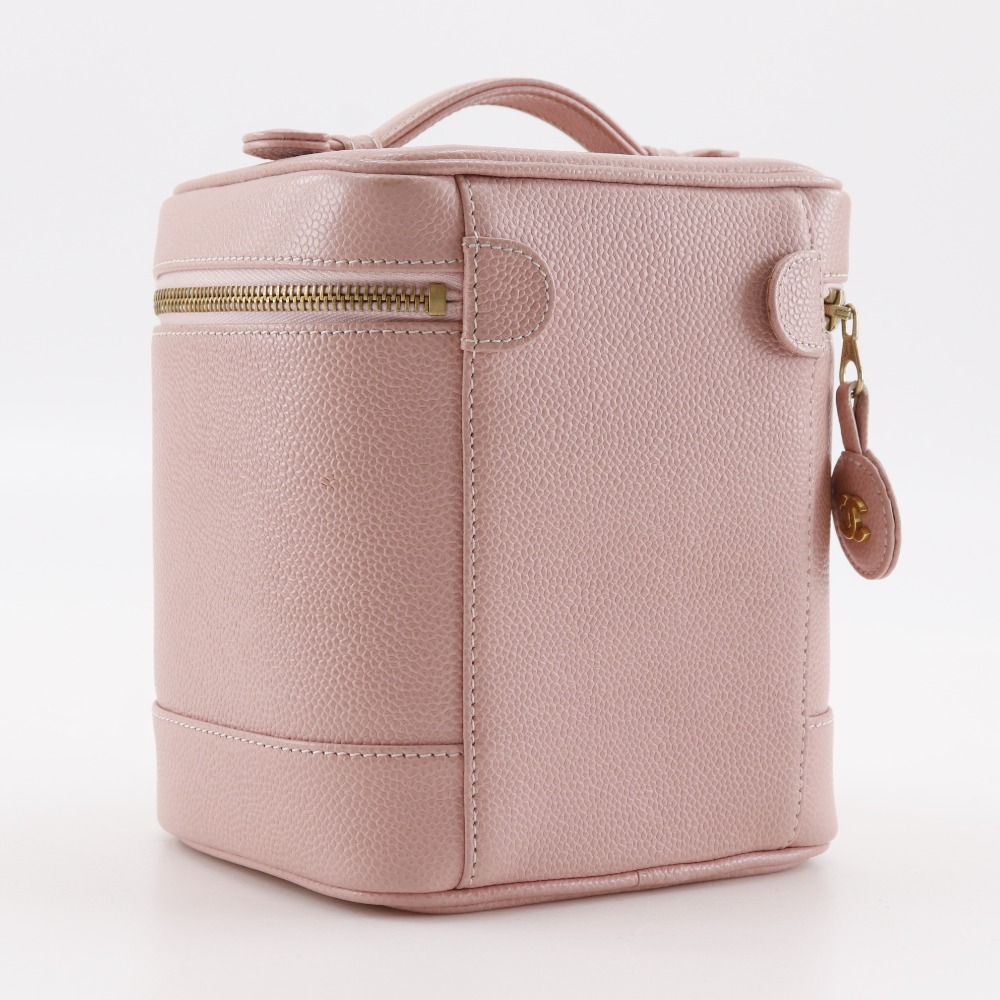 シャネル CHANEL ココマーク ポーチ バニティ A01998 キャビアスキン