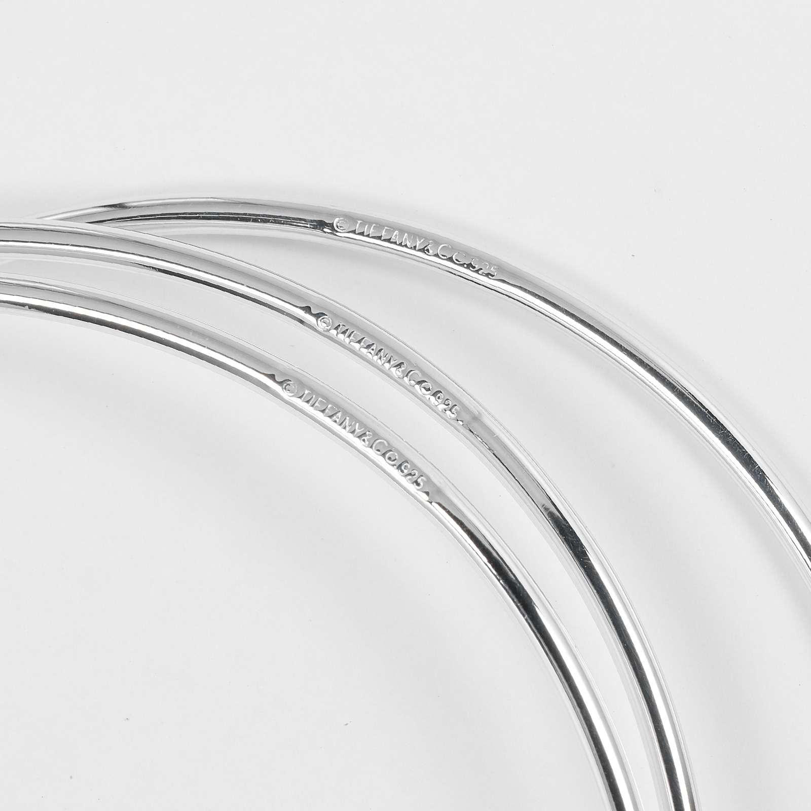 ティファニー TIFFANY&Co. 1837 バングル カデナチャーム 3連 シルバー 