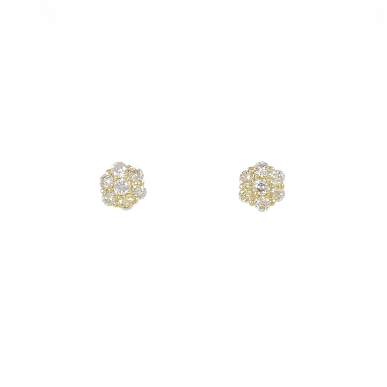 k18YGダイヤモンドピアス 甲府ジュエリー ＞K18イエローゴールド ダイヤモンド0.3ctピアス 43