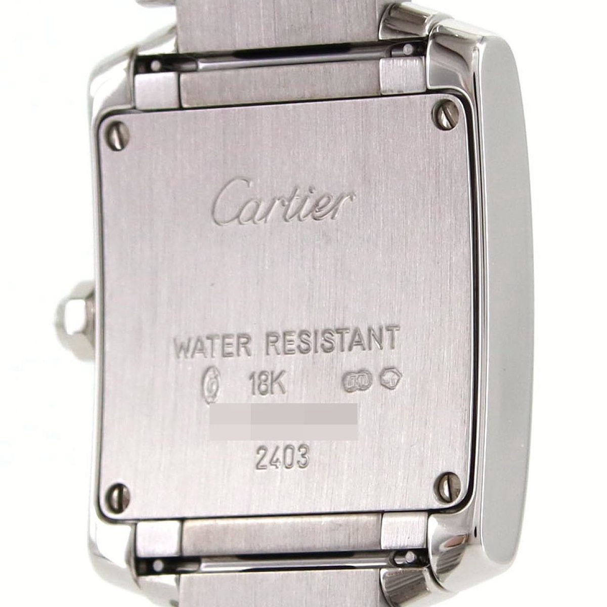 カルティエ タンクフランセーズSM WG/D WE1002S3 WG クォーツ カルティエ タンクフランセーズSM WG/D WE1002S3 WG クォーツ - Used A