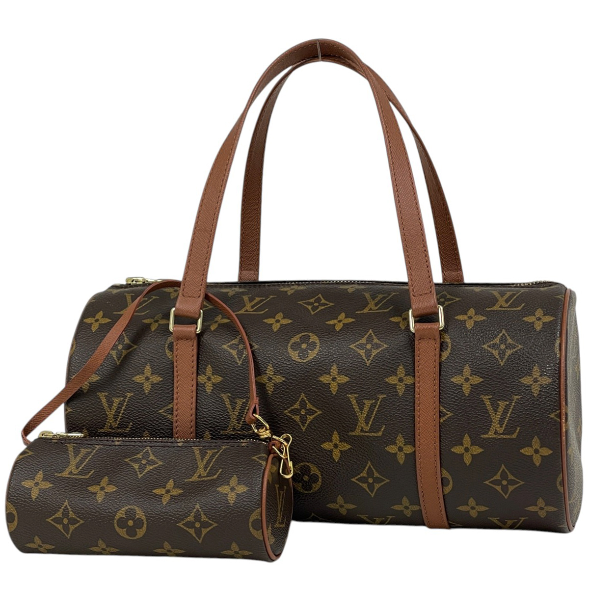 ルイ・ヴィトン Louis Vuitton パピヨン30 バレルバッグ 筒型 旧旧型 