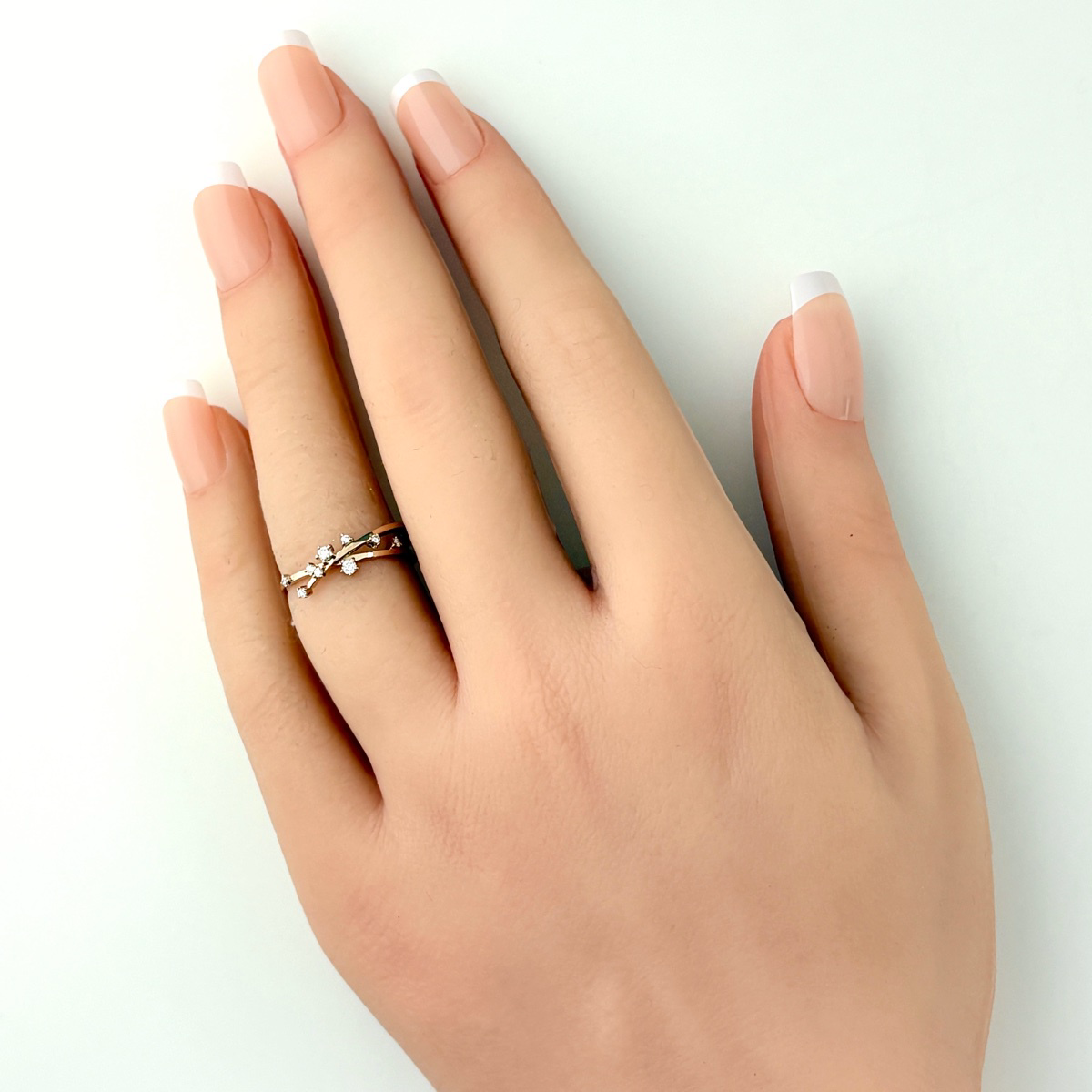 スタージュエリー STAR JEWELRY メレダイヤ リング PG ピンクゴールド 