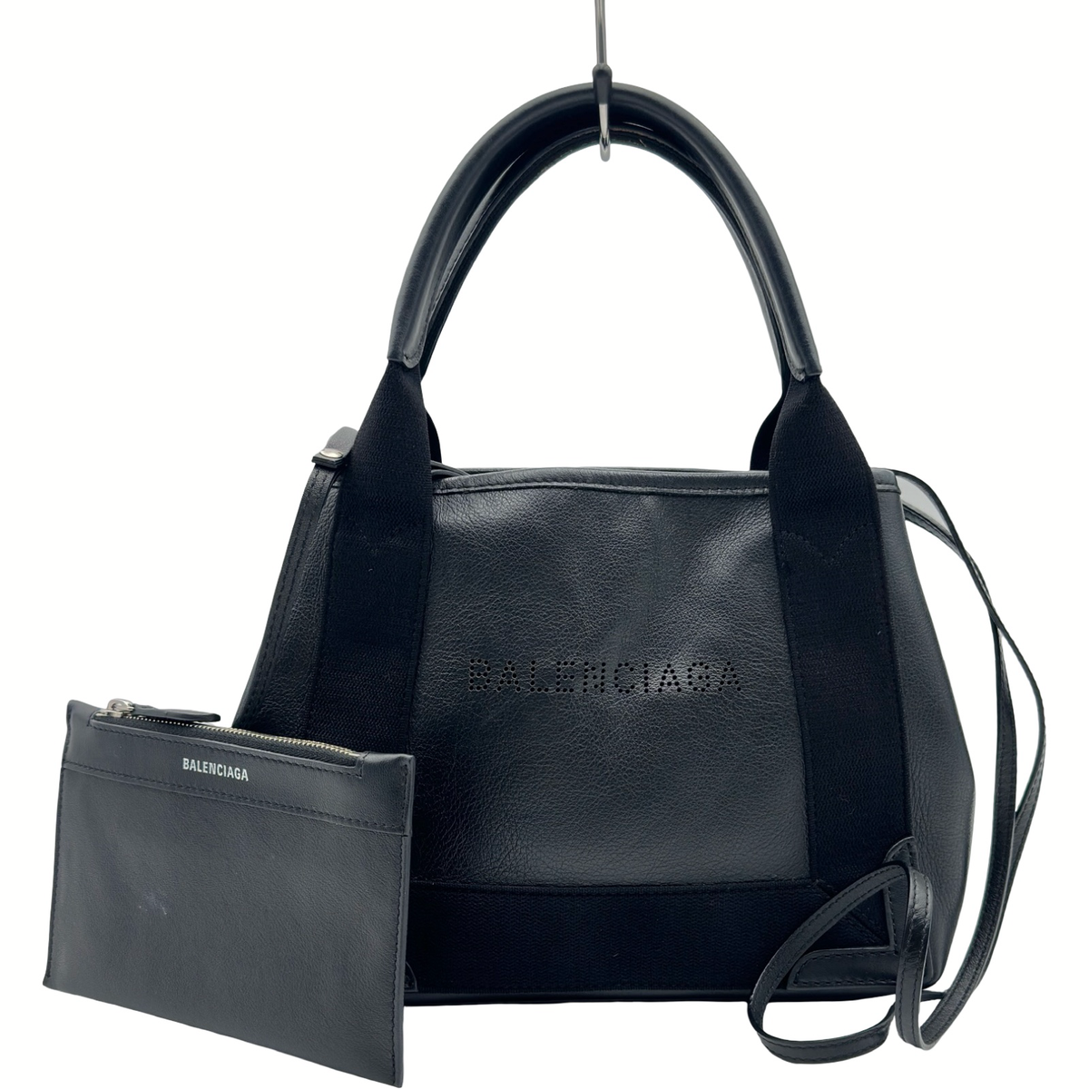 バレンシアガ BALENCIAGA ネイビーカバスXS 390346 トートバッグ