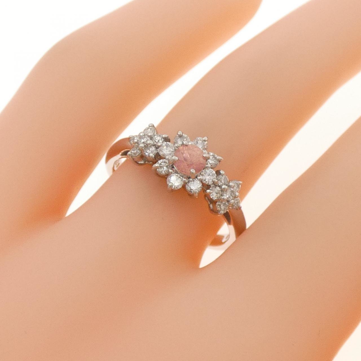 PT900 フラワー ロードクロサイト リング 0.204CT - Used A (230-000