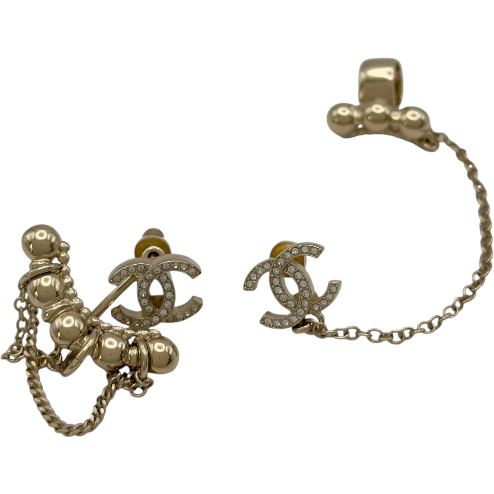 シャネル CHANEL イヤーカフ付 ココマークピアス AB7789 ピアス