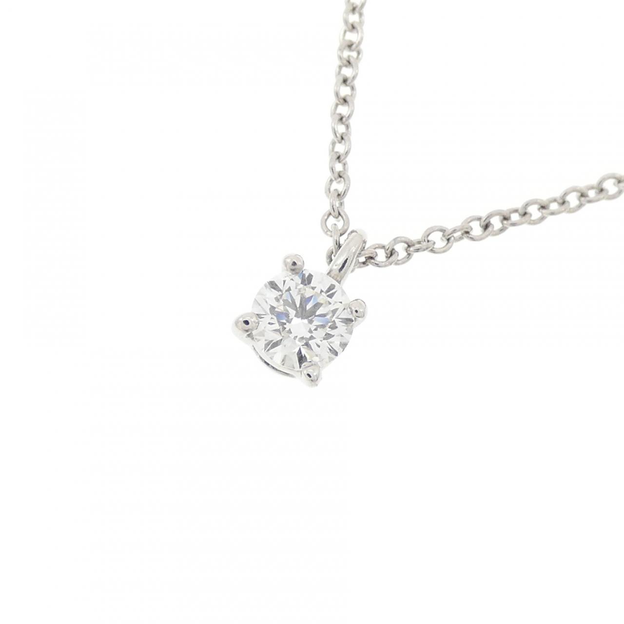 ティファニー ソリティア ネックレス 0.18CT I SI1 3EXT - Used A (230