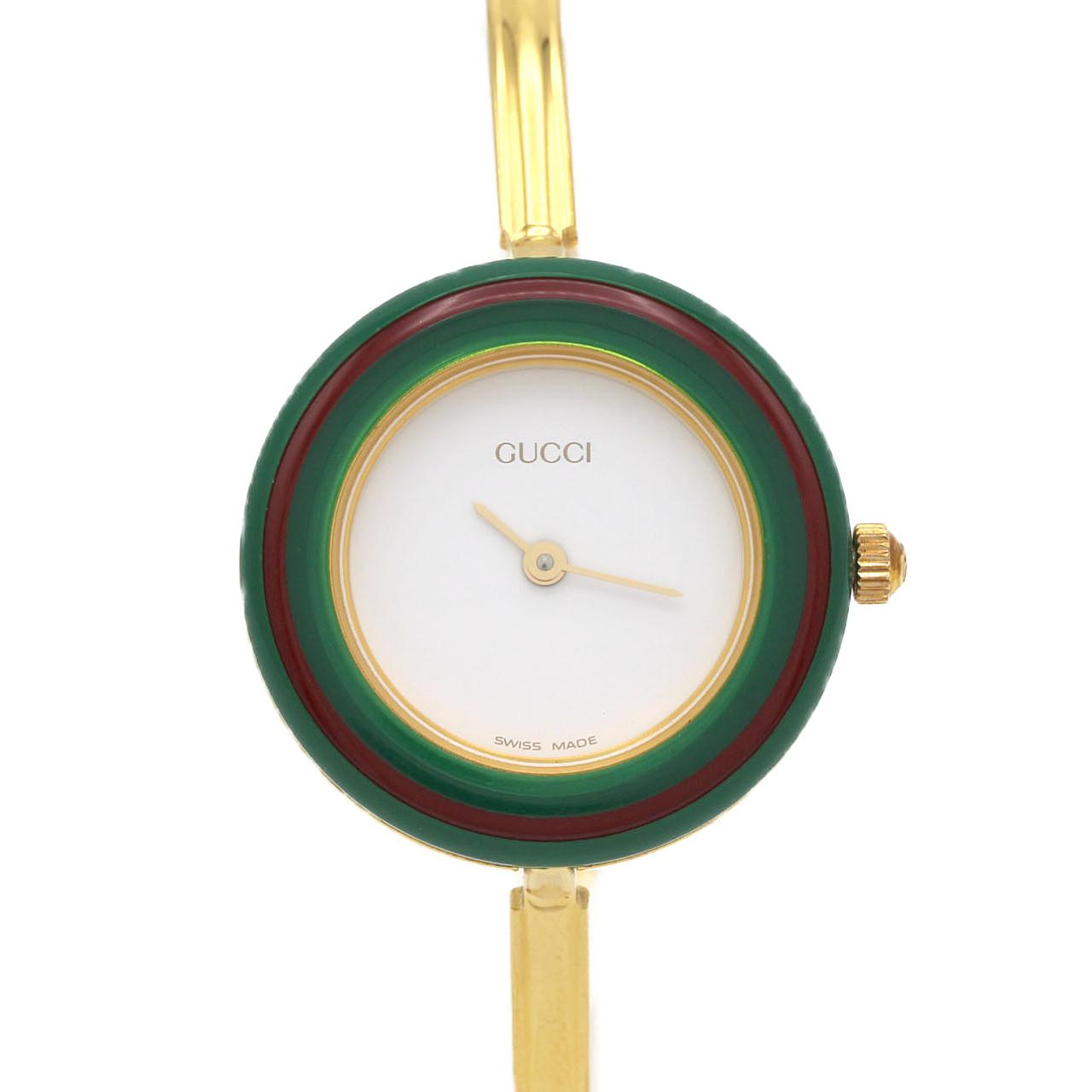 グッチ GUCCI 157.4/YA157403 グリップウォッチ デイト クォーツ