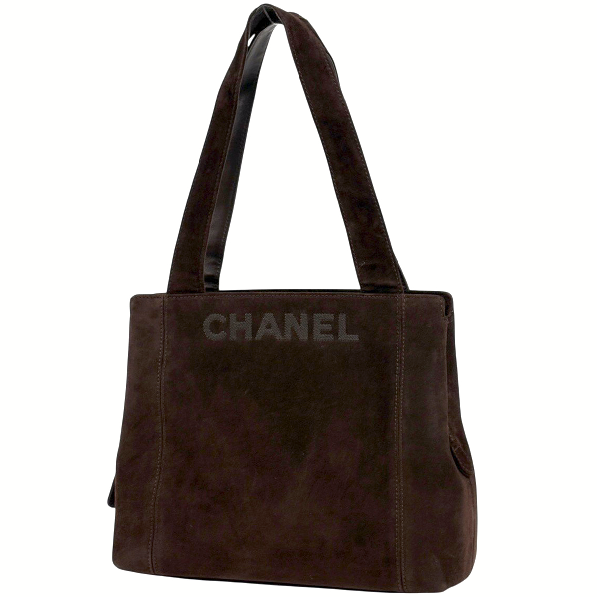 シャネル CHANEL ロゴ ハンドバッグ ハンドバッグ スエード