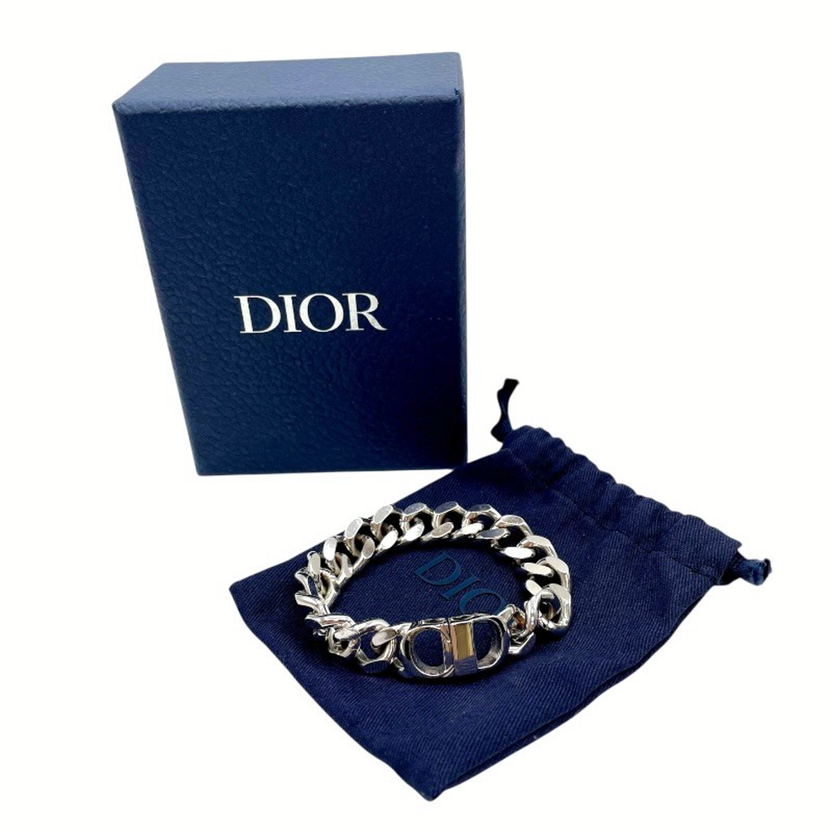 ディオールオム DIOR HOMME CDアイコンチェーンリンクブレスレット
