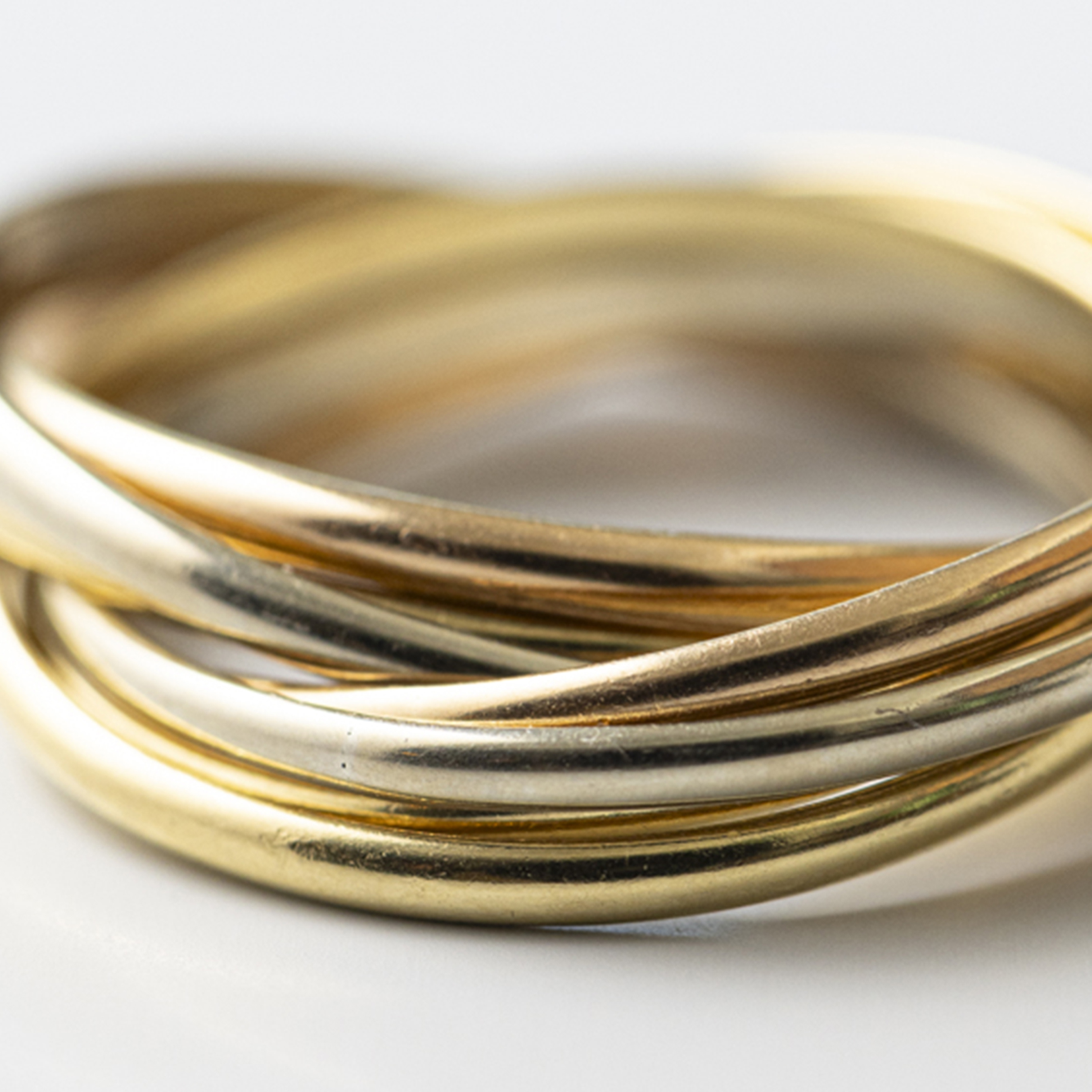 カルティエ トリニティ 7連 リング 18K ピンクゴールド, 18K
