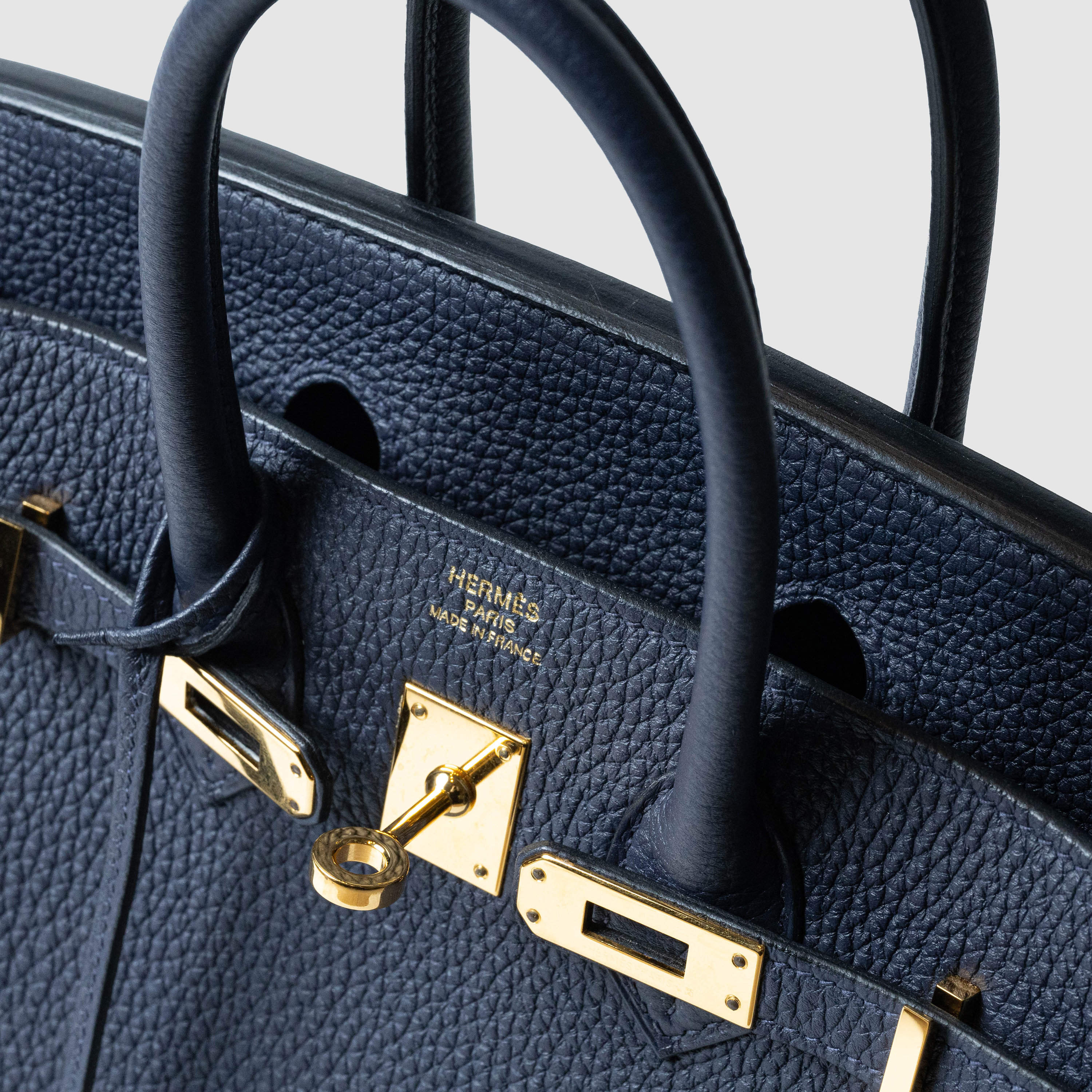 エルメス バーキン 25 ブルーニュイ、トゴ、ゴールド金具 | MOLTS